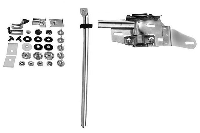 DOOR GLASS TRACK KIT ,LEFT, NEW, 2 DOOR HDT CONV