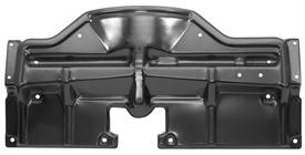 RADIATOR HOLDDOWN PANEL ,BLACK NEW 68-72 GTO,68 CAT BONNE