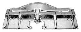 RADIATOR HOLDDOWN PANEL ,CHROME NEW 68-72 GTO,68 CAT BONNE