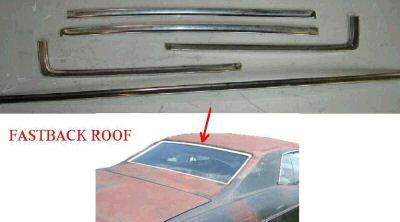 REAR WINDOW MOLDING SET, USED, FASTBACK, 69-70 B-BODY