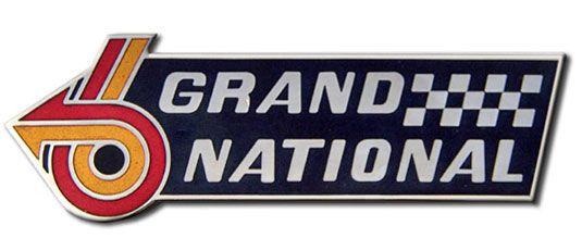 FENDER & TRUNK LID EMBLEM, "GRAND NATIONAL"  NEW