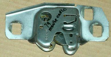 TRUNK LOCK LATCH ,MANUAL USED 78-88 B, G-BODY