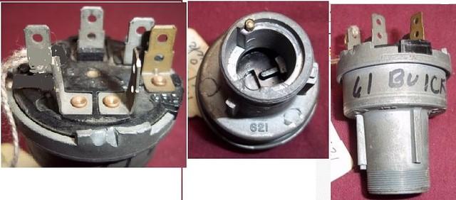 IGNITION SWITCH, USED, 6 TERMINALS, LESS KEY & CYLINDER