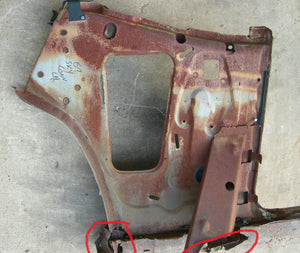 QUARTER PANEL INNER PANEL, LH, CONVERT, 68-72 A-BODY