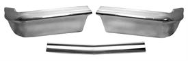 FRONT BUMPER ASSEMBLY, NEW, CENTER & ENDS, 62 IMPALA BELAIR