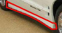 ROCKER GROUND EFFECT, RIGHT, USED, 93-02 TRANS AM