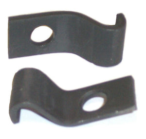 FRONT BUMPER GUARD CLIPS, 68-9 CH EL, PAIR OF BRACKETS, REPRO