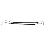 TRUNK LID SPRING RODS, w/SPOILER, 67-69 CAMARO FIREBIRD