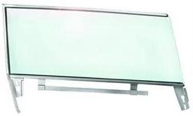 DOOR GLASS ASSEMBLY, LEFT, NEW, CONVERTIBLE, 61-64 B-BODY