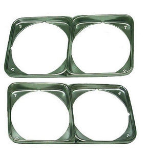 HEADLIGHT BEZELS ,NEW PAIR 71 CUTLASS 442
