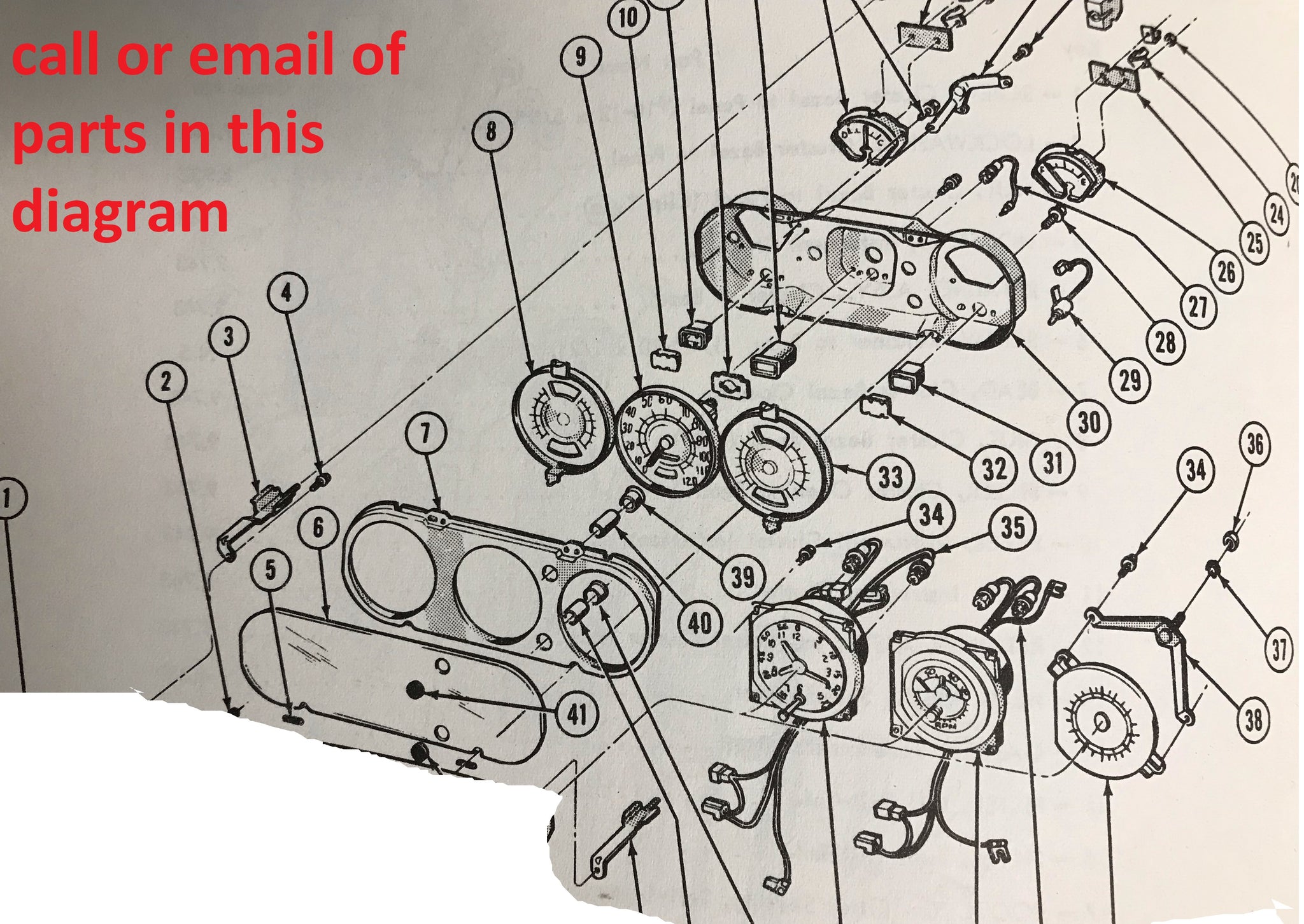 DASH INSTRUMENTS ,USED 64-7 GTO LEMANS