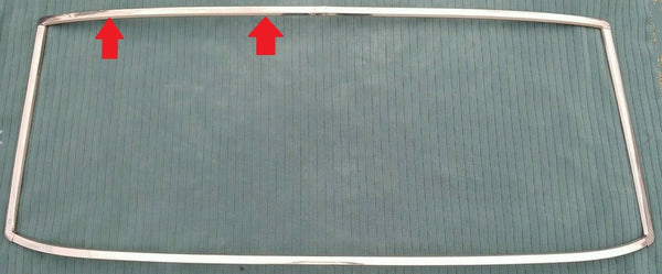 REAR WINDOW MOLDING ,TOP LEFT USED 64-5 A-BODY, 2 DOOR