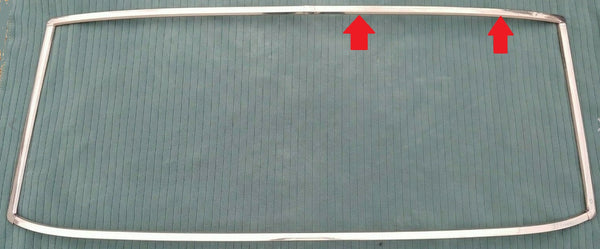 REAR WINDOW MOLDING ,TOP RIGHT USED 64-5 A-BODY, 2 DOOR