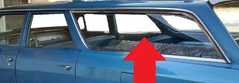 WAGON QUARTER GLASS ,LEFT USED 66 67 A-BODY