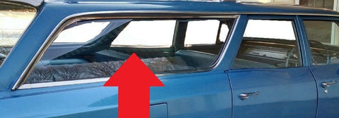 WAGON QUARTER GLASS ,RIGHT USED 66 67 A-BODY
