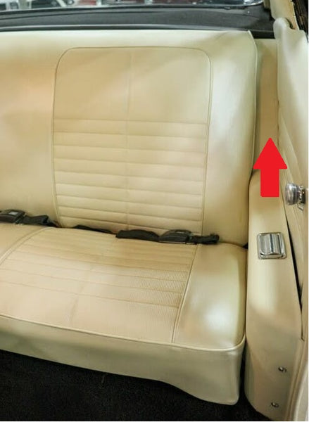 REAR SEAT FILLER ,LEFT USED 70-2 A-BODY COUP