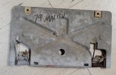 GAS LICENSE PLATE DOOR, USED 78-88