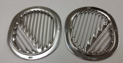 KICKPANEL VENT GRILLS ,NEW PAIR 59-63 IMPALA