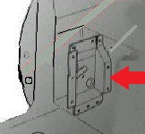 SHOULDER SEAT BELT HOUSING ,RIGHT,STEEL, USED, 78-88 G-BODY