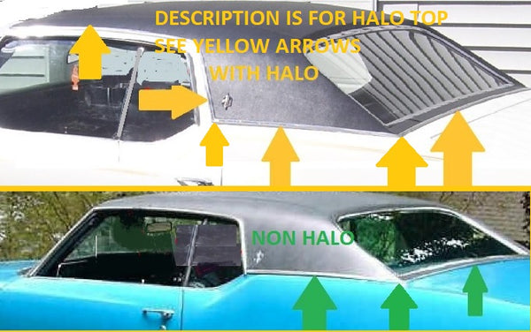 VINYL TOP MOLDING KIT ,HALO, USED, 70-72 CUT SUPREME