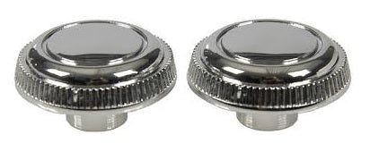 RADIO KNOBS, OUTER, CHROME ,new pair 67 68 SOME CHEVY