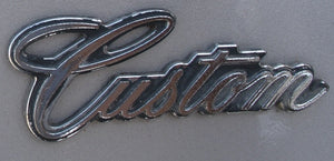QUARTER PANEL EMBLEM (CUSTOM) NEW, 68-69 SKYLARK