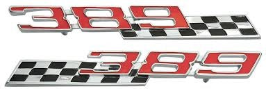 FENDER EMBLEMS (326)PAIR NEW 65 66 LEMANS TEMPEST