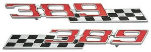 FENDER EMBLEMS (326)PAIR NEW 65 66 LEMANS TEMPEST