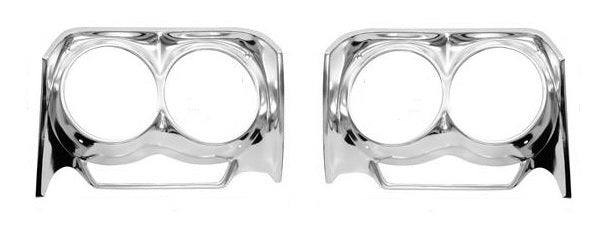 HEADLIGHT BEZELS, NEW PAIR 62 IMPALA BELAIR