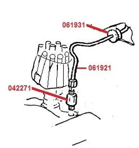 OIL PRESSURE GAUGE HOSE GROMMET, NEW, 67-76 CHEVY