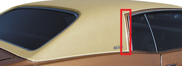 VINYL TOP MOLDING, RIGHT, VERTICAL, Z USED, 70-72 MONTE CARLO