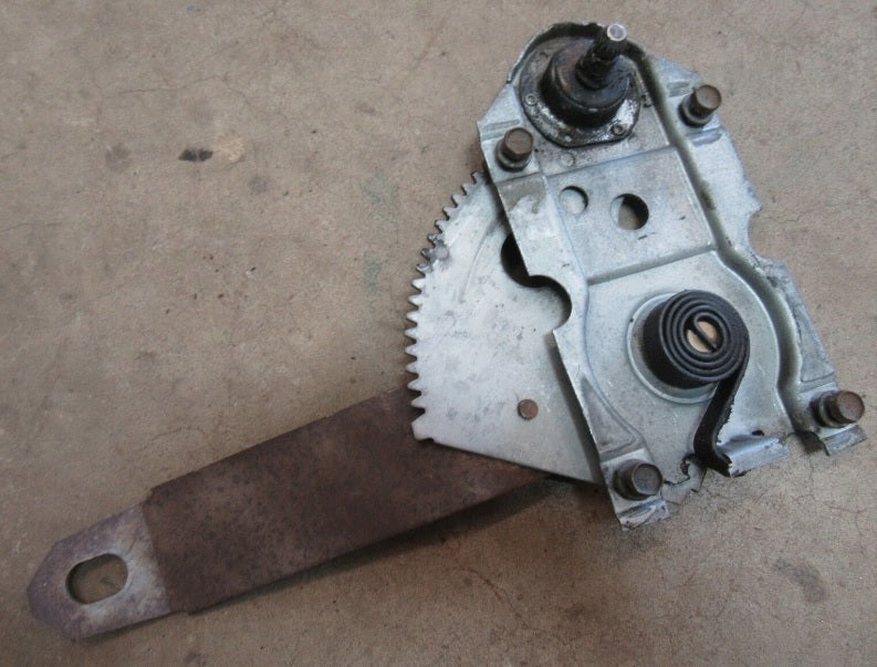 QUARTER GLASS REGULATOR, LEFT USED 68-74 NOVA , X-BODY