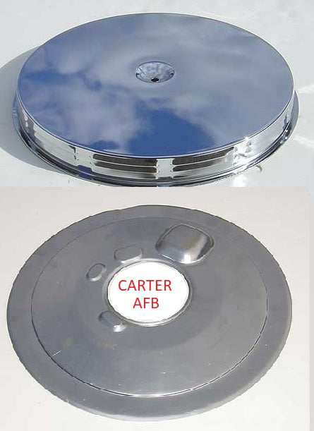 AIR CLEANER ASSEMBLY, LOUVERED & ABF BASE, NEW, 65 66 PONTIAC VETTE
