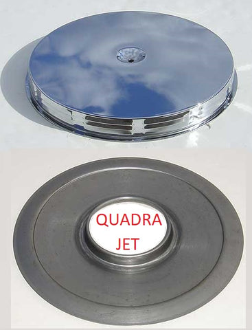 AIR CLEANER ,LOUVERED & QJET BASE, NEW 67 PONTIAC VETTE