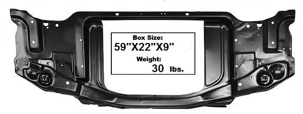 RADIATOR SUPPORT, NEW, STEEL, 70-73 CAMARO