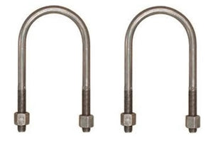 U BOLTS, FOR MULTILEAF SPRINGS, NEW, PAIR, 67-81 FB CAM 68-79 NOVA X-BODY