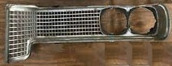 FRONT GRILL ,LEFT USED 69 LEMANS TEMPEST