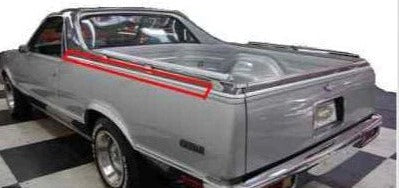 QUARTER MOLDING, LEFT, UPPER, w/2 TONE, USED, 78-87 EL CAMINO