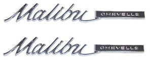 QUARTER EMBLEMS, NEW PAIR (MALIBU CHEVELLE) 65