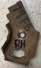 FRONT BRAKE HOSE BRACKET ,RIGHT USED 70-81 CAMARO TRANS AM