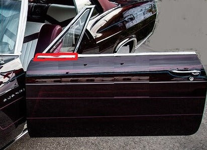 DOOR MOLDING ,TOP FRONT LEFT 65 66 IMPALA