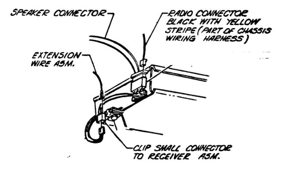 RADIO FADER WIRING, 65- 68 CHEVY