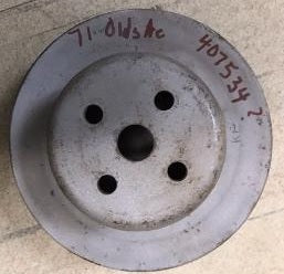 FAN PULLEY ,3 GROOVE AC USED 71 OLDS,
