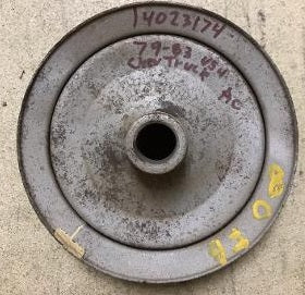 PS PUMP PULLEY ,454 2 GROOVE USED 75-83 CHEVY TRUCK