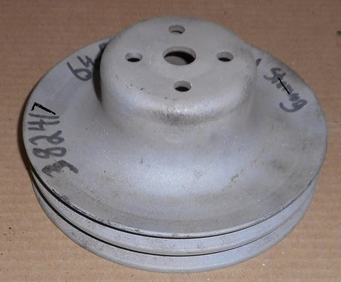 FAN PULLEY ,V8 2 GROOVE NO AC USED 64 65 OLDS