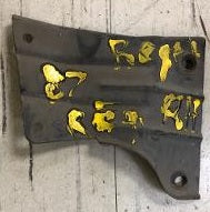 FRONT WHEEL WELL BRACKET ,RIGHT USED 81-87 REGAL GN