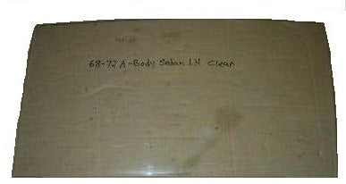 DOOR GLASS ,SEDAN RIGHT CLEAR USED 68-72 A-BODY 2 DR POST
