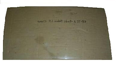 DOOR GLASS ,SEDAN LEFT CLEAR USED 68-72 A-BODY 2 DR POST