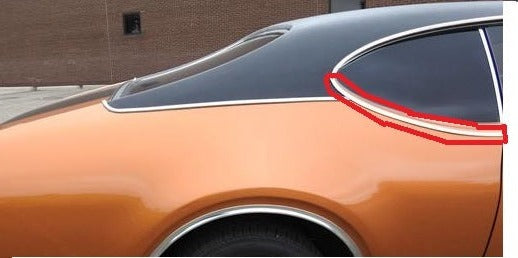 QUARTER PEAK MOLDING ,HDT RIGHT USED 68 69 CUTLASS 442