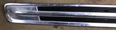 FENDER CENTER MOLDING ,LEFT USED 64 NOVA